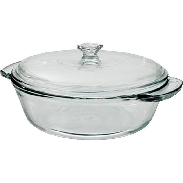 Oneida Oven Basics Series 81932OBL11 Casserole Dish, 2 qt Capacity, Glass, Clear 81932OBL20